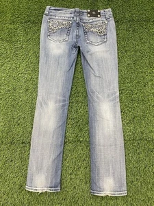 Miss Me Jeans Damen 30x33 Blau Denim JE5349T4L Straight Distressed Thigh Fade - Bild 1 von 19