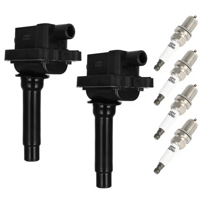 2Pcs For 1998-2001 Kia Sephia 2000-2004 for Spectra Ignition Coil and Spark Plug - Image 1 of 4