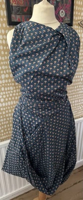 Iconic Vivienne Westwood восемь платье Ditsy цветочный принт деконструированный 38/6-8uk - Изображение 1 из 4