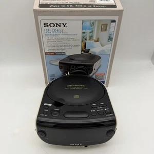 White Sony Dream Machine FM/AM Radio CD Player Dual Alarm Clock ICF-CD815 W/Box - Picture 1 of 8