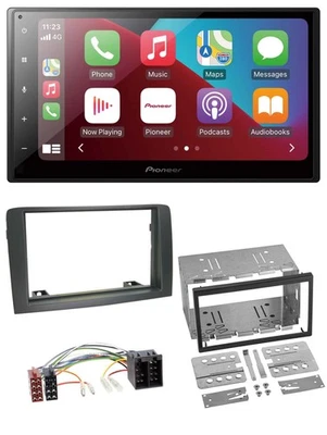 Pioneer USB MP3 DAB 2DIN Bluetooth Autoradio für Fiat Idea (ab 05) - grau - Bild 1 von 4