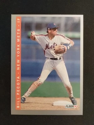 1993 Fleer - Bill Pecota #92 - Image 1 of 4