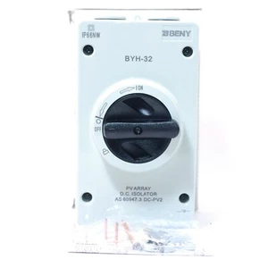 ZJ BENY BYH-32 PV ARRAY DC PV2 Isolator Switch 1000V 4POLE 32A - AS NEW - Picture 1 of 10