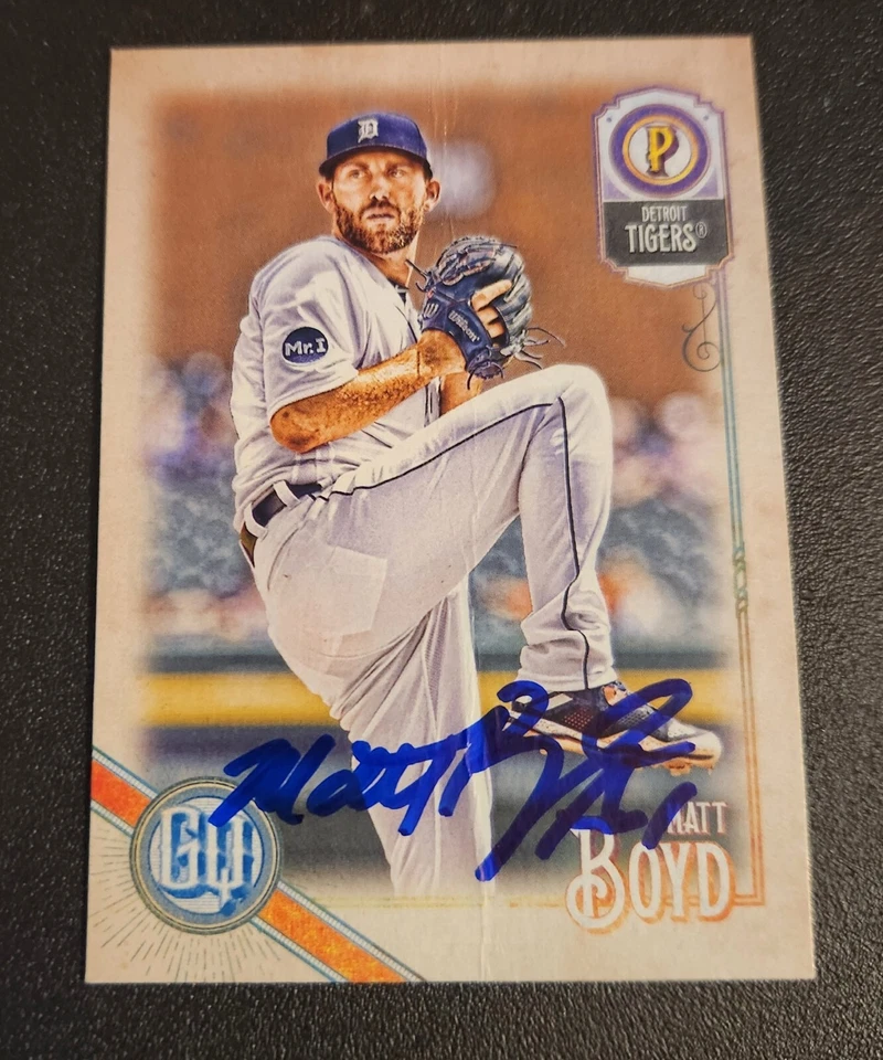 Matt Boyd Autograph Signed 2018 Topps Gypsy Queen Detroit Tigers - Image 1 of 1