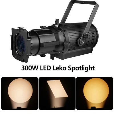 26degree 300w LED Leko Projector Cool/Warm White 2in1 Ellipsoidal profile Light - Image 1 of 4