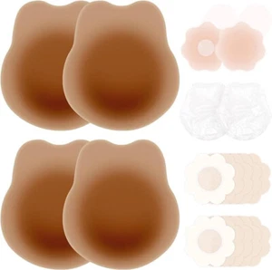 Wild & Bold Ultra-Thin Adhesive Bras Invisible Strapless Bra for Women Reusable - Picture 1 of 6