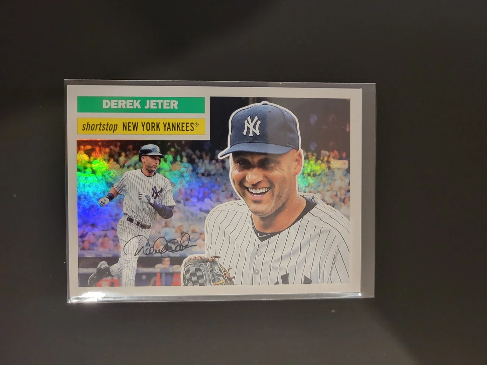 2023 Topps Archives - Derek Jeter 1956 Topps Rainbow Foil #11 /199 Yankees
