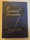 SECRETARIAL ACCOUNTING - Vtg 1940 Hardback Book by J.F. Sherwood &amp; Clem Boling