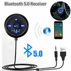 Car Bluetooth Receiver to 3.5mm Aux Adapter Car Audio Dongle with FM transmitter