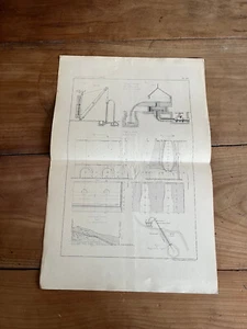 gravure industrie minérale N343 acieries de st étienne - Imagen 1 de 2