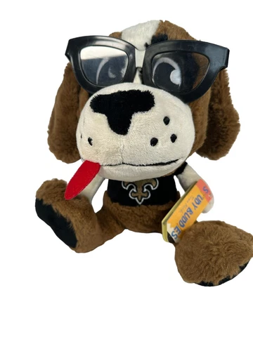 NFL New Orleans Saints Study Buddies Team Nerds Football Puppy Dog Plush Cover