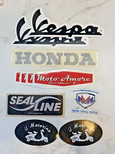 Lote de 11 pegatinas Vespa Honda Motorsports - Imagen 1 de 2