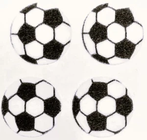 Sandylion Stickers **RARE** Fuzzy SOCCER BALLS *VINTAGE* - Picture 1 of 1