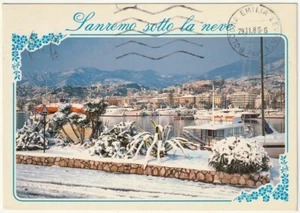 SANREMO SOTTO LA NEVE - IMPERIA - FEBBRAIO 1986 NEVICATA STORICA - VIAGG. -49098 - Picture 1 of 1