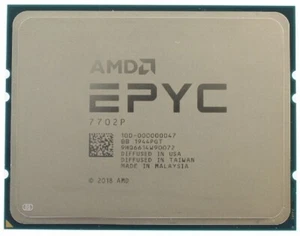 AMD EPYC 7702P 64C 2GHz 3.35GHz 256MB Socket SP3 1P 200W - Picture 1 of 1