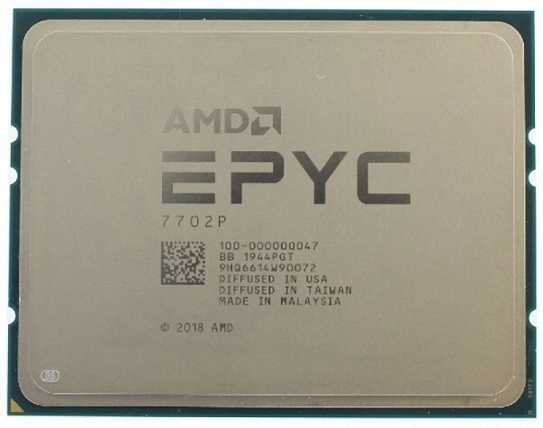 AMD EPYC 7702P 64C 2GHz 3.35GHz 256MB Socket SP3 1P 200W - Image 1 of 1