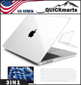 Hard Shell Case for MacBook Air 15Inch +Keyboard +Screen Cover A3114 A2941 A3241 - Picture 1 of 11