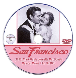 San Francisco (1936) Clark Gable Jeanette MacDonald Musical Movie Film On DVD - Picture 1 of 9