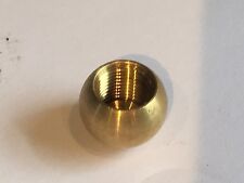 NEW Unf. Solid Brass 5/8" Ball Cap Finial KNOB tap 1/8 IPS (3/8")    #742-19