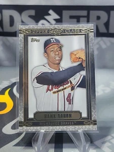 2014 Topps Upper Class #UC-48 Hank Aaron Milwaukee Braves Baseball Card - Picture 1 of 2