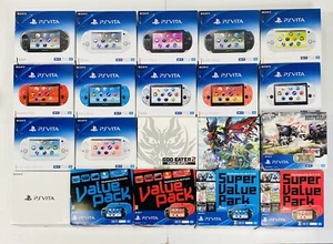 Consola PS Vita 2000 PCH-2000 Varios Colores Caja Manual Cajador de Batería (Buena) - Imagen 1 de 165