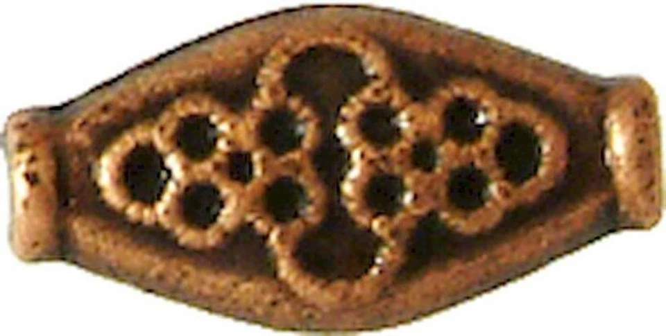 Perla Metallo Oliva Piatto 15 MM Rame (10 Monete) - Immagine 1 di 1