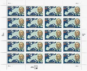 US Marshall Plan 32c Stamp Sheet Scott #3141 - Picture 1 of 1