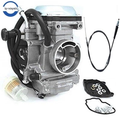 Carburetor & Throttle Cable for Yamaha Bear Tracker 250 YFM250X Wolverine 350 - Image 1 of 3