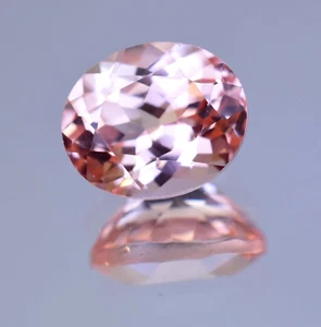 Natural imperial Topaz 6.30 oval Stunning FLAWLESS Certified Gemstone - Picture 1 of 7