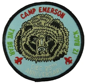 Riverside County CA CIEC 25th Anniversary Camp Emerson Camp Patch BLK Bdr (WY742 - Picture 1 of 2