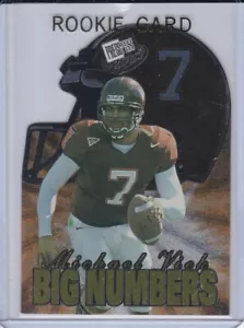 MICHAEL VICK ROOKIE CARD Die-Cut 2001 INSERTO RC calcio grande numero #'s FALCONS - Foto 1 di 2