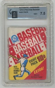 1970 OPC Baseball Unopened Wax Pack GAI 7.5 O-Pee-Chee Topps - Picture 1 of 2