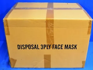 Disposable Face Mask 3 PLY BLUE 2000 PCS BOX - Picture 1 of 2