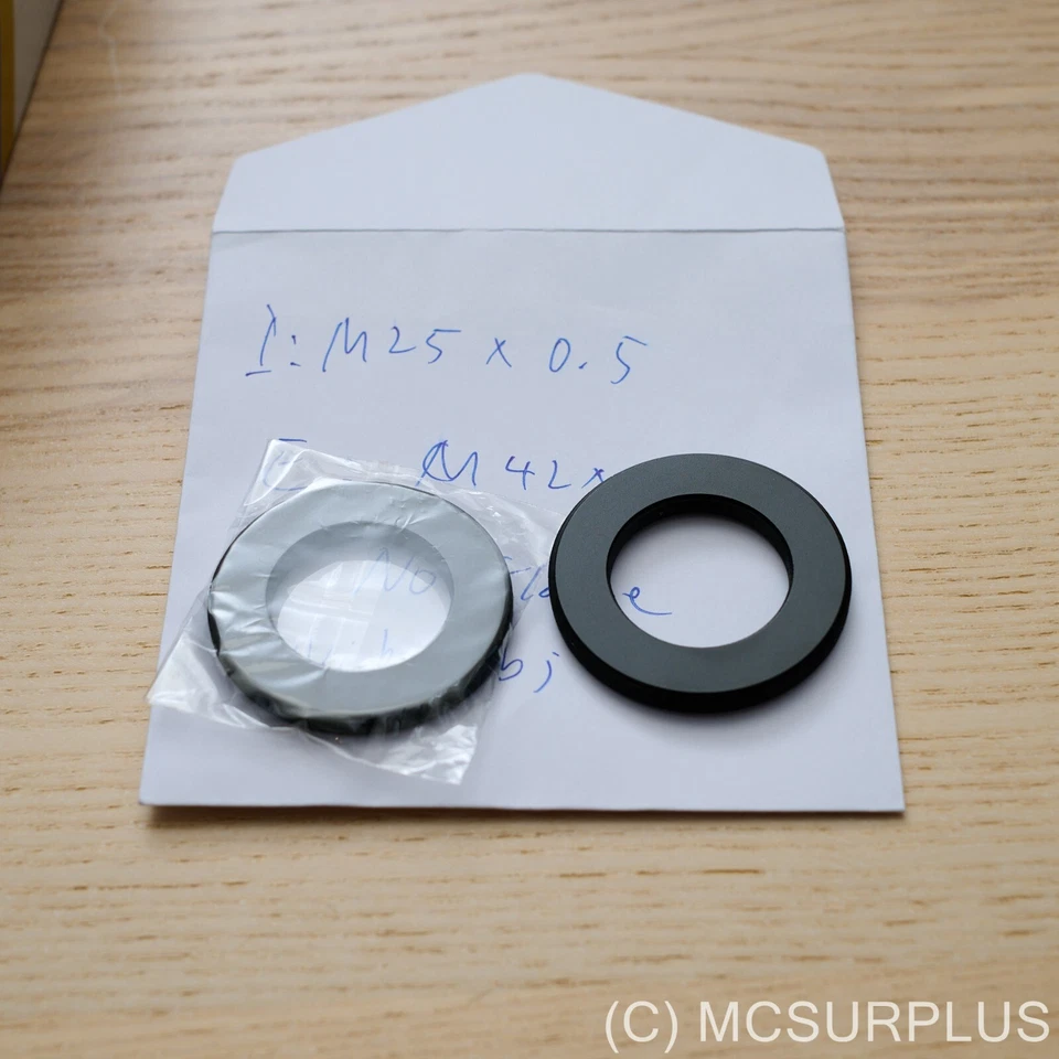 M42x1 to M25x0.5 microscope objective adapter - Image 1 of 1