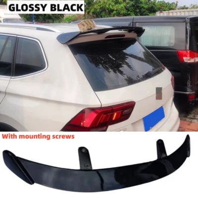 FIT FOR 2018-2023 VOLKSWAGEN VW TIGUAN GLOSS BLACK REAR TRUNK ROOF SPOILER WING - Image 1 of 4