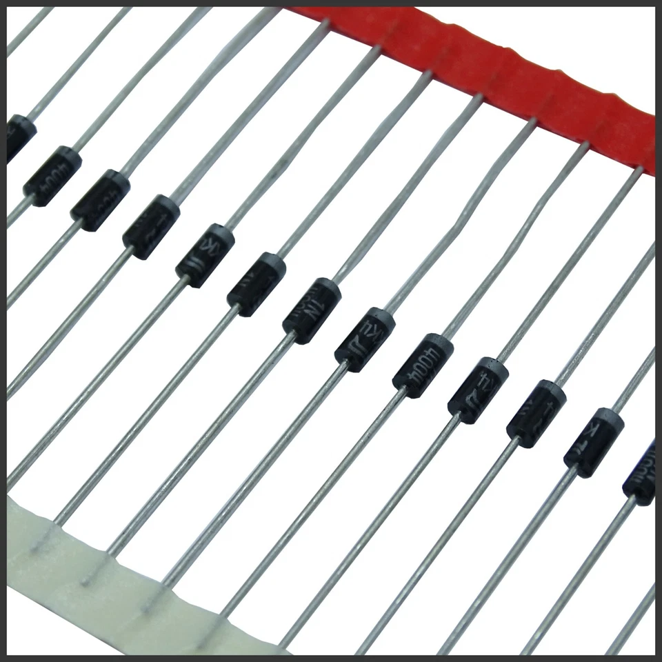 Diode 1N4001 50V | 1N4004 400V  | 1N4007 1kV 1A Gleichrichter THT versch. Mengen - Bild 1 von 1