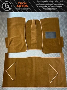 Teppich Set handgefertigt auf Bestellung getufteter tiefer Pfahl Ford Escort Mk1 MK2 RS & Mexiko - Bild 1 von 5
