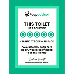 Funny Bathroom Wall Art Poop Advisor Toilet Sign Canvas Poster Print Picture - Bild 1 von 6