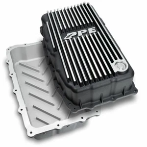 PPE Brushed Aluminum Deep Transmission Pan For 19+ Chevy GMC 3.0L Duramax 10L80 - Picture 1 of 3