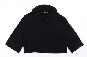 Passport Damenpullover schwarz Kragen Acryl Cardigan Größe 10 - Bild 1 von 12