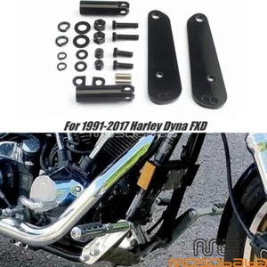 Front Highway Foot Peg Mount Bracket For Harley Dyna Glide Custom Super Glide - Picture 1 of 9
