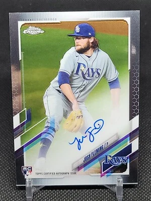 2021 Topps Chrome Rookie Autographs #RAJF Josh Fleming - Image 1 of 2