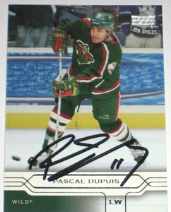 PASCAL DUPUIS SIGNED UPPER DECK MINNESOTA WILD CARD AUTOGRAPH AUTO!!! - Picture 1 of 1