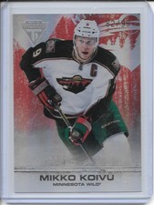 Mikko Koivu Ruby Red Parallel /99 2011-12 Panini Titanium