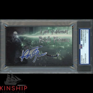 Ralph Fiennes signed Cut 3x5 Custom Card PSA DNA Slab Harry Potter Auto C4200 - Picture 1 of 2