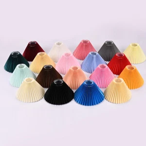 Pleated Fabric Table Lamp Cover & Ceiling Pendant Light Shade Home Decoration UK - Picture 1 of 36