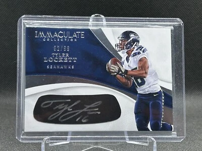 Tyler Lockett 2017 Panini Immaculate EYE BLACK Auto 02/99 Autograph Card #EY-TL - Image 1 of 2
