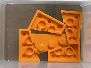 LEGO Parts - Orange Wedge Plate 3 x 2 Left - No 43723 - QTY 5 - Picture 1 of 1