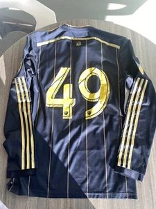 Philadelphia Union 2014 Long Sleeve Jersey MLS Soccer Medium M Fast Ship Home US - Picture 1 of 6