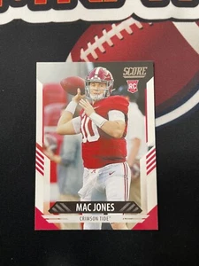 MAC JONES PATRIOTS QB GLOSSY ROOKIE CARD #306 1ST RC SP 2021 PANINI SCORE - Bild 1 von 2